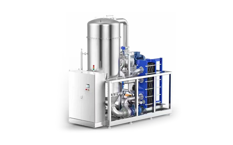Plate type forced circulation MVR evaporator